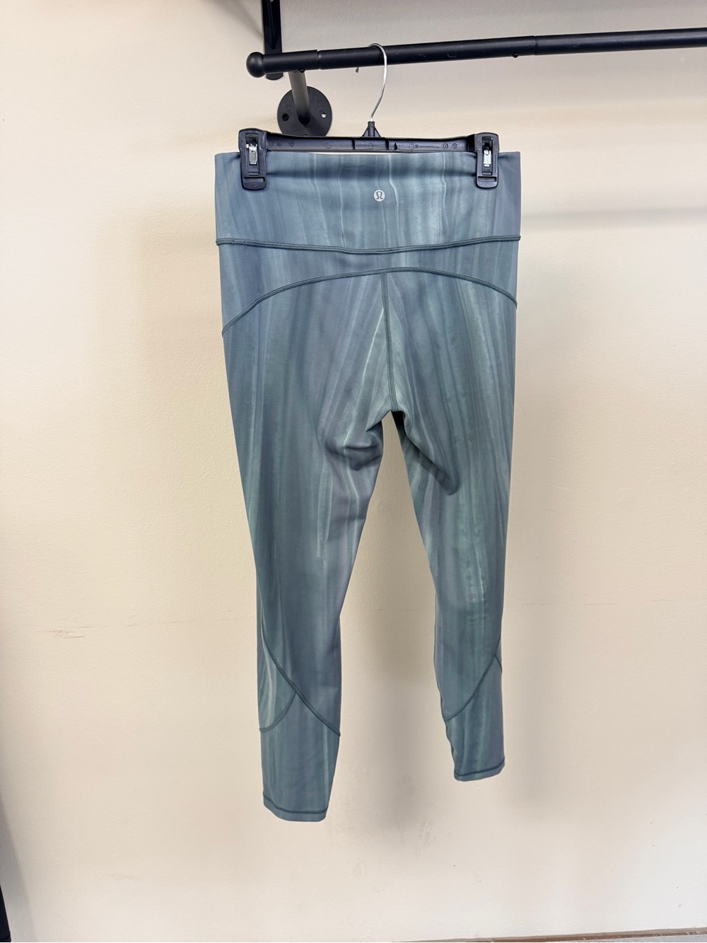 lululemon athletica Teal Striped Ankle-Length Leggings